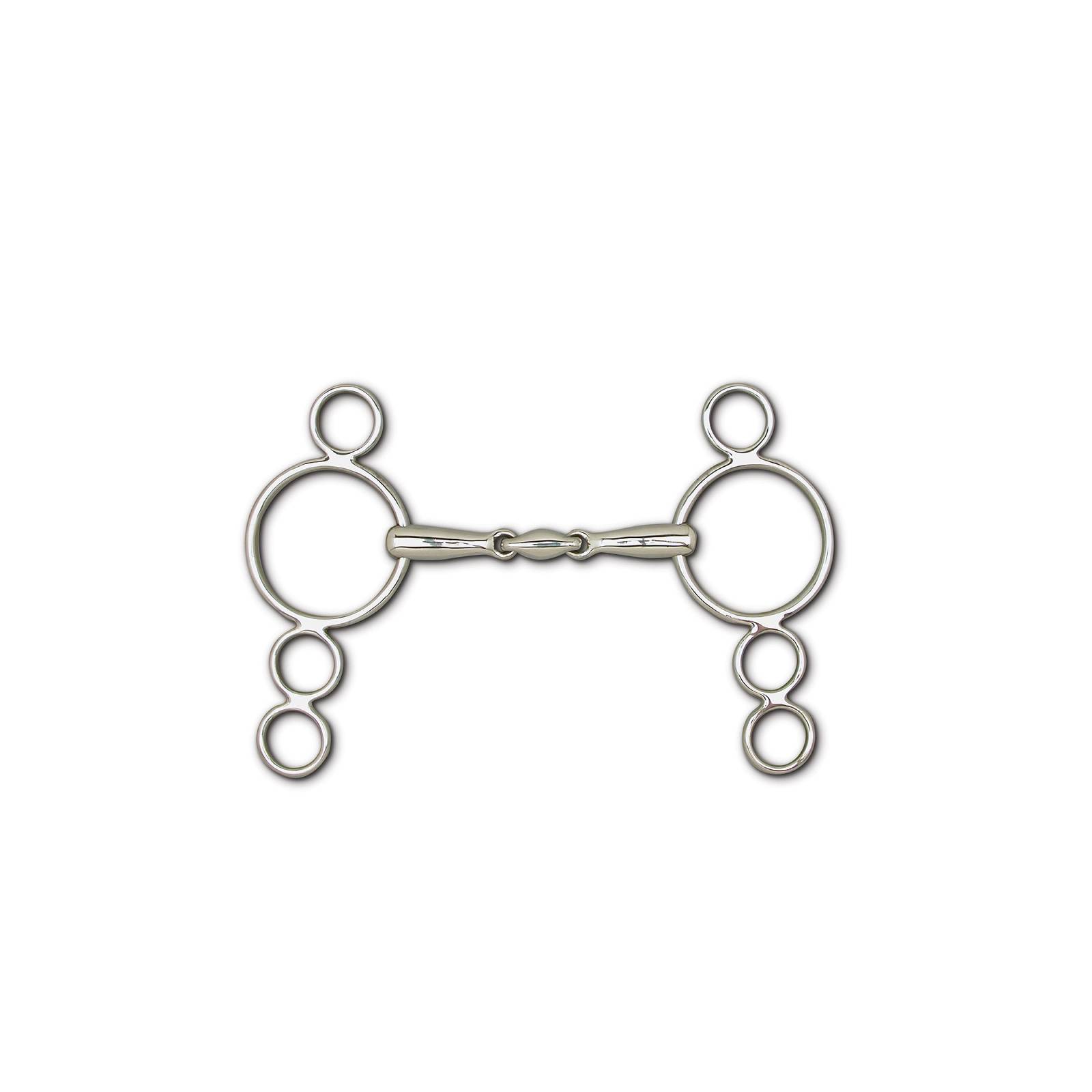 Toklat 3-Piece Snaffle 4-Ring Continental Gag