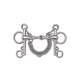 Toklat Stainless Steel Hollow Mouth Snaffle Pelham - 5 1/4
