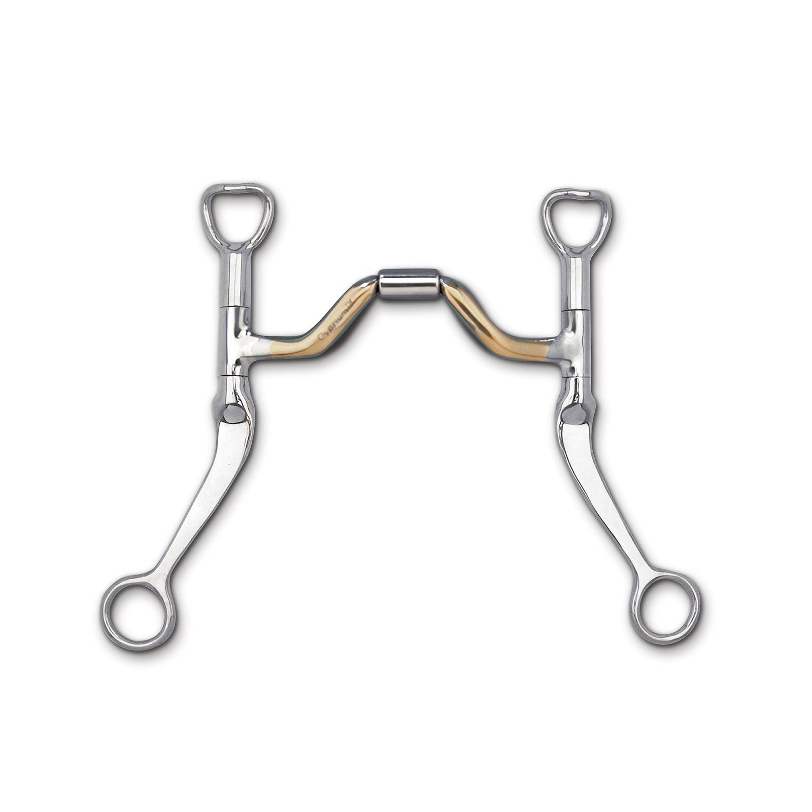 Myler Level 3 Flat Shank Cyprium Medium Ported Barrel Bit