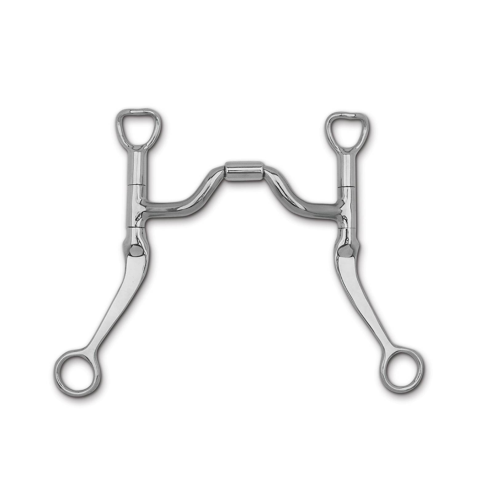 Myler Flat Shank with Medium Wide Ported Barrel MB 33 Bit