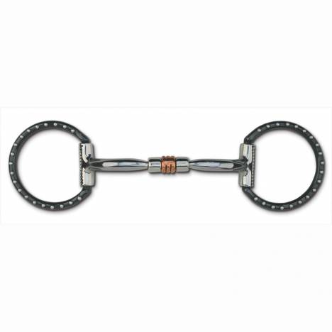 Myler Level 1 Western Dee Sweet Iron Copper Roller Comfort Snaffle With Dots