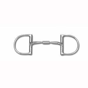 Myler Level 1 English Dee Stainless Comfort Snaffle Wide Barrel Bit With O Hooks