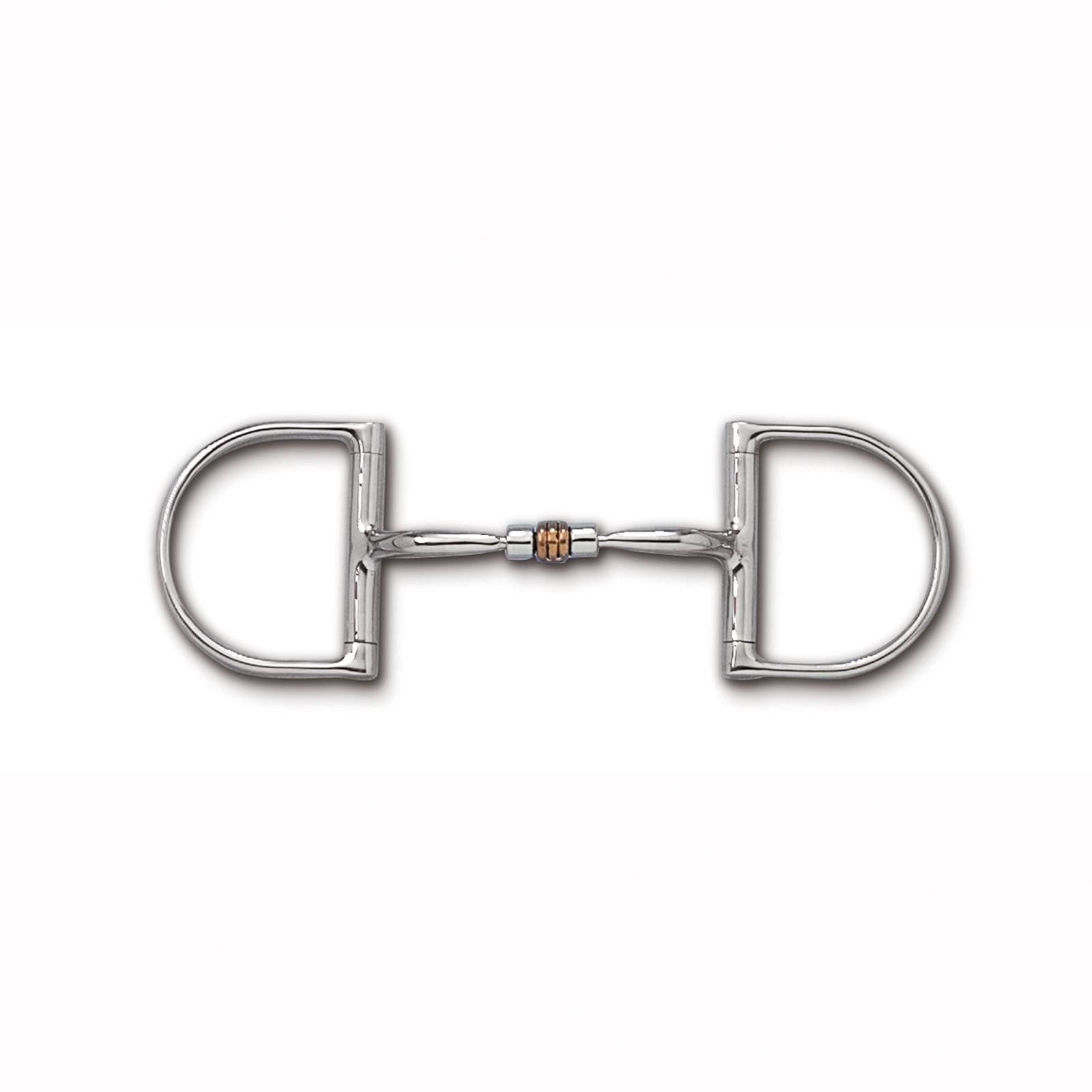 Myler Level 1 English Dee Comfort Snaffle Roller Bit With O Hooks