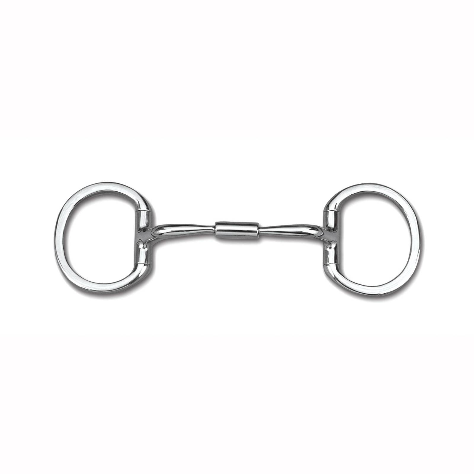 Myler Level 1 Stainless Comfort Snaffle Wide Barrel Eggbutt Bit with o Hooks