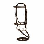 Toklat Silverleaf Plain Raised Snaffle Bridle w/Reins