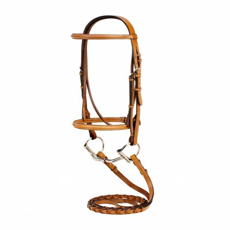 Toklat Silverleaf Snaffle Bridle with Matching Reins
