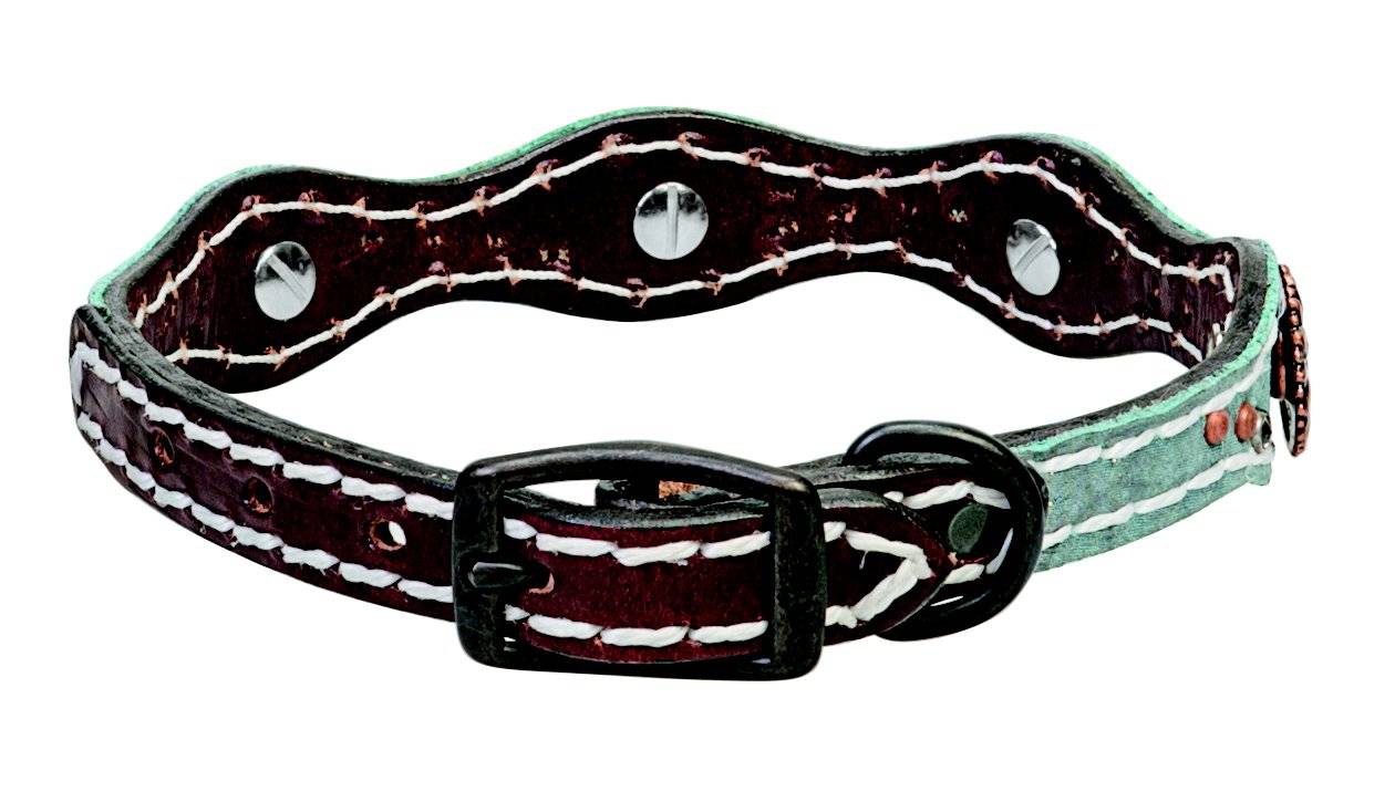 weaver pet savannah leather dog collar