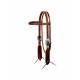 Weaver Native Tooled Browband Headstall