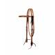 Weaver Harness Leather Rasp Browband Headstall