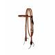 Weaver Harness Leather Flames Browband Headstall