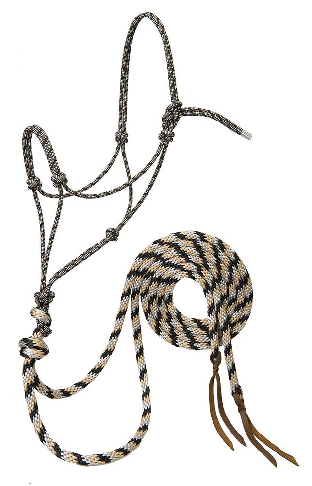 Weaver Silvertip Loping Rope Halter with  8' Reins