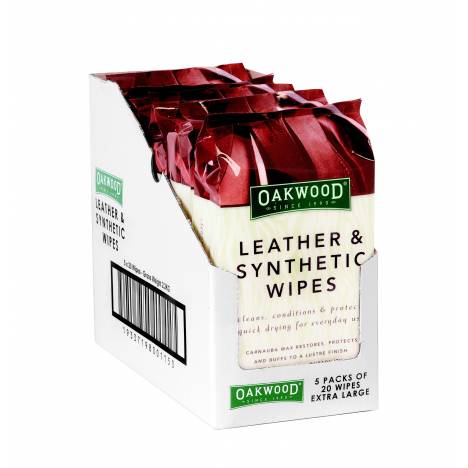 Weaver Oakwood Leather Wipes - 20 Wipes