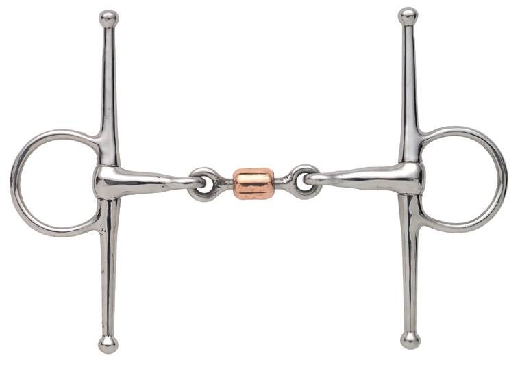 Shires Full Cheek Snaffle With  Copper Peanut