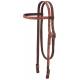 Tough-1 Print Browband Headstall - Tooled Leather