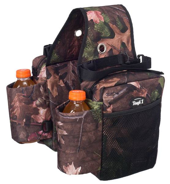 Tough-1 Saddle Bag/Bottle Holder/Gear Carrier Tooled Leather Print 