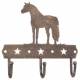Gift Corral 3 Hook Rack - Miniature Horse