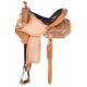 Silver Royal Pistol Annie Barrel Saddle w/ Brown Alligator Overlay