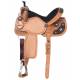 Silver Royal Youth High Noon Barrel Saddle w/ Brown Hair Overlay