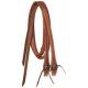 Tough-1 Premium Reins - Harness Leather with  Copper Concho