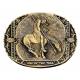 Montana Silversmiths End Of The Trail Brass Heritage Attitude Belt Buckle