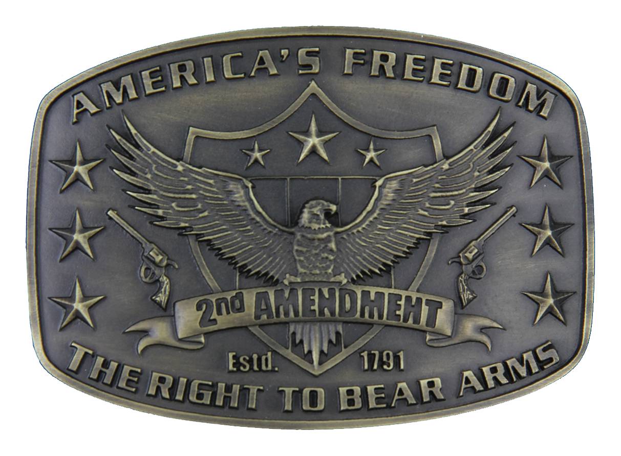 Montana Silversmiths 2nd Amendment Heritage Attitude Buckle