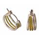 Montana Silversmiths Gold Rope Hoop Earrings