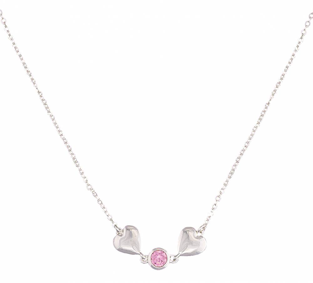 Montana Silversmiths Heart 2 Heart Necklace with Pink Crystal
