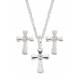 Montana Silversmiths Tiny Silver Cross Jewelry Set