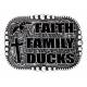 Montana Silversmiths Faith Family Ducks Small Rectangular Buckle