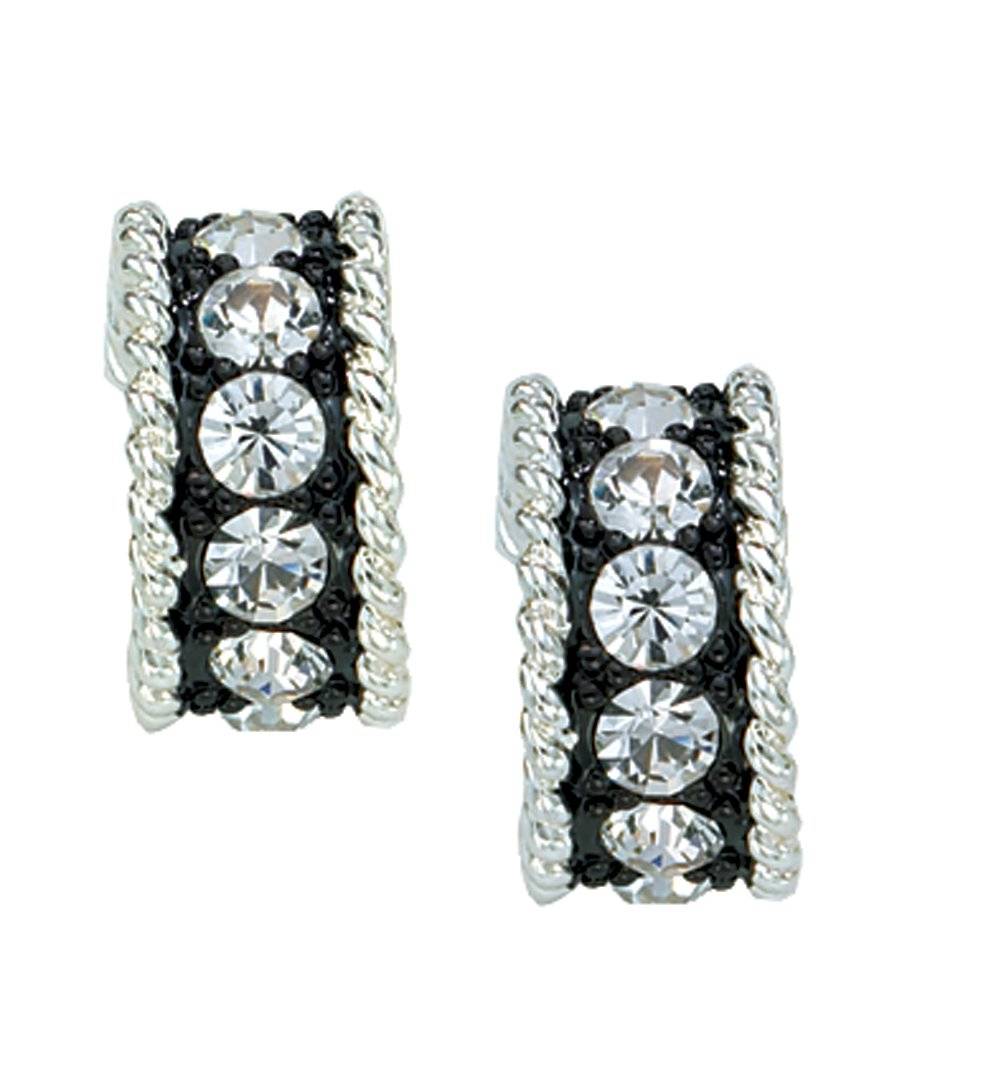 Montana Silversmiths Crystal Shine Small Hoop Earrings