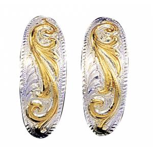 Montana Silversmiths Small Scroll Design Cuff Earrings