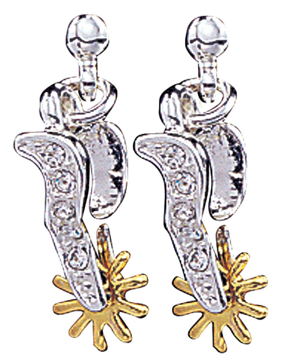 Montana Silversmiths Sparkling Spurs Drop Earrings