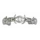 Montana Silversmiths Barbed Wire And Crystals Cuff Bracelet
