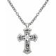 Montana Silversmiths Antiqued Scalloped Cross Necklace