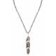 Montana Silversmiths Antiqued Silver Plume Feather Necklace