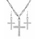Montana Silversmiths Rhinestone Cross Jewelry Set
