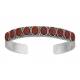 Montana Silversmiths Canyon Colors Red Stone And Silver Cuff Bracelet