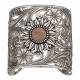 Montana Silversmiths Ring Of Fire Sunflower Wide Cuff Bracelet