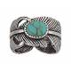 Montana Silversmiths Antiqued Silver Plume And Turquoise Ring