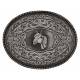 Montana Silversmiths Gothic West Gunmetal Western Belt Buckle with  Horse Head