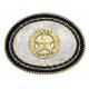 Montana Silversmiths Twisted Rope & Barbed Wire Belt Buckle with Texas Rangers