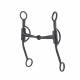 Turn-Two Equine Black Steel Double R Training Snaffle Bit