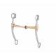 Turn-Two Equine Stainless Steel Copper Snaffle Grazing Bit