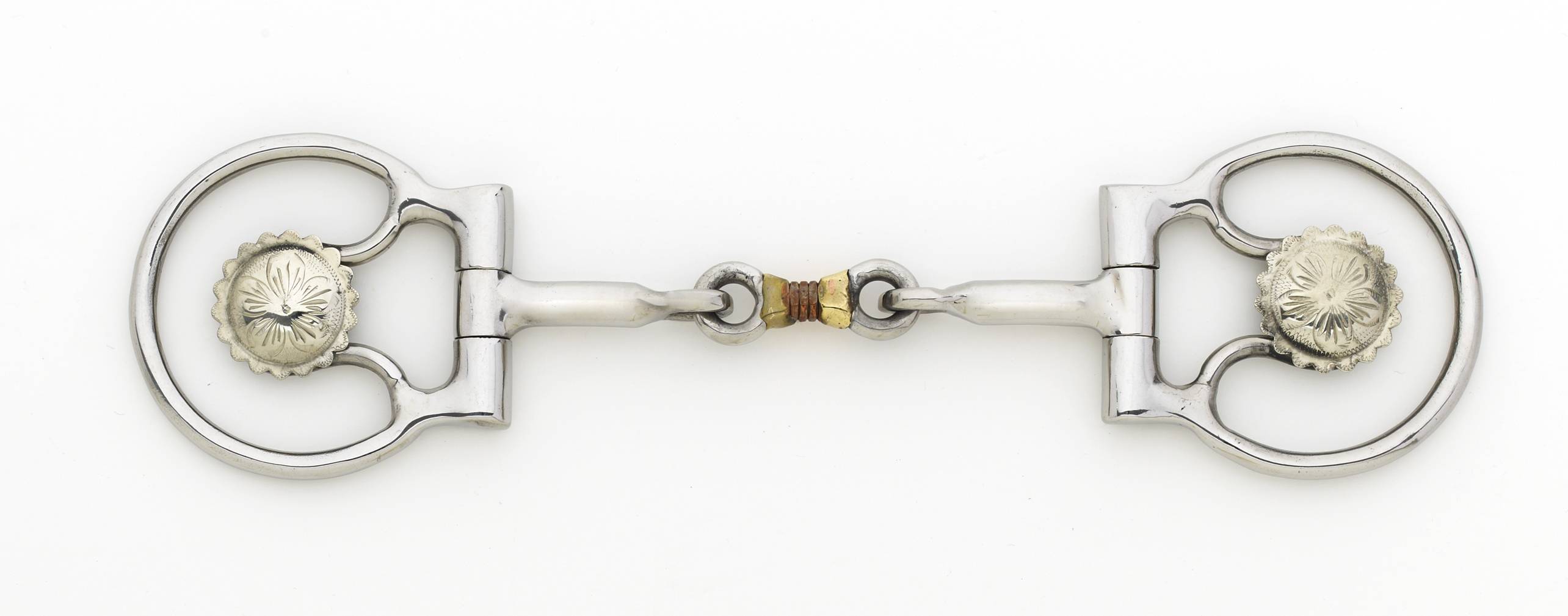 Turn-Two Equine Stainless Steel Concho 3-Piece D-Ring Bit