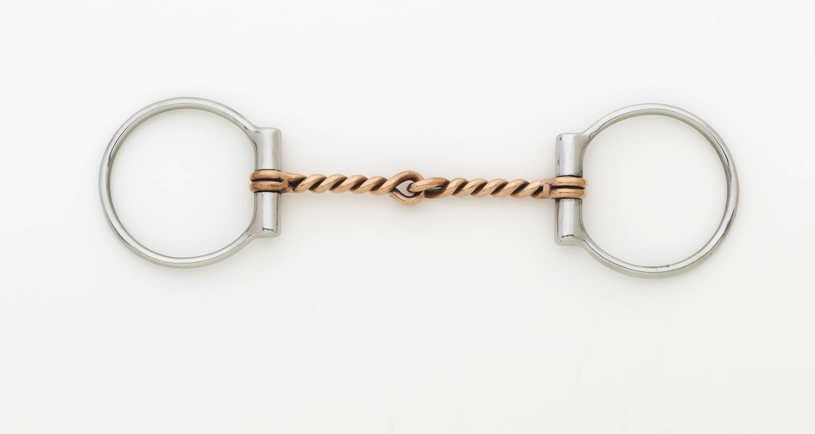 Turn-Two Equine Stainless Steel Copper Twisted Wire D-Ring Bit
