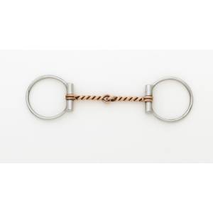 Turn-Two Equine Stainless Steel Copper Twisted Wire D-Ring Bit