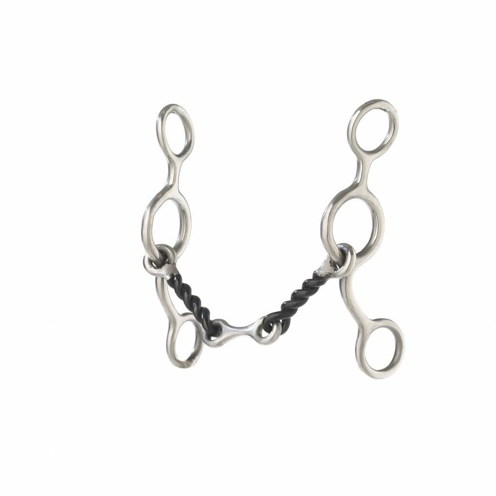 Turn-Two Equine Stainless Steel Sweet Iron Twisted Dogbone Jr Cowhorse Bit