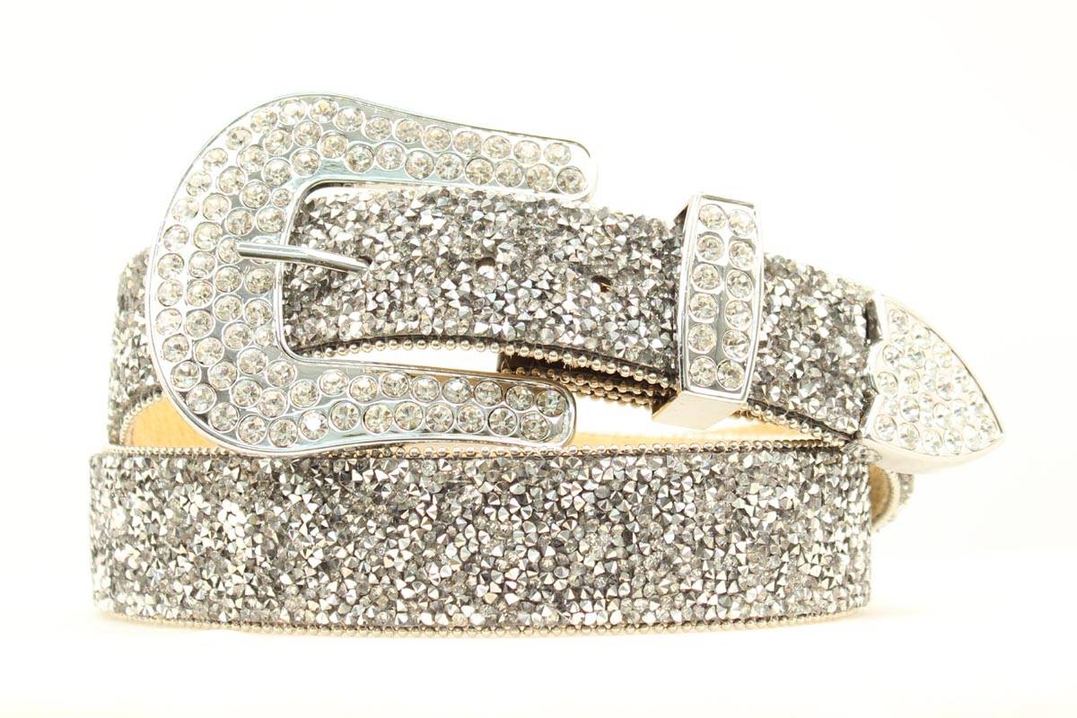 ARIAT Ladies Clear Crystal Chipped Belt