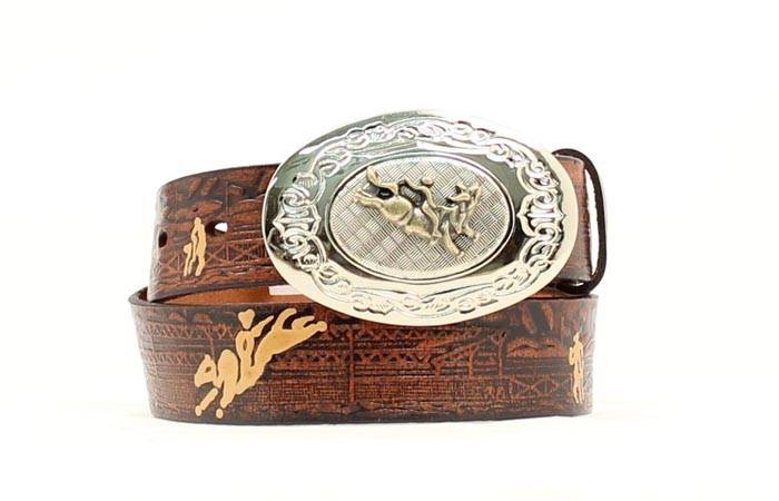 Nocona Youth Embroidered Rodeo Belt with  Buckle