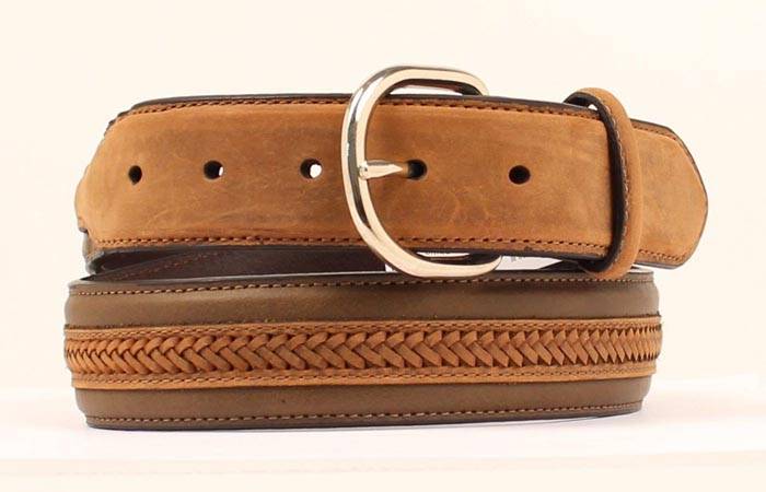 Nocona Center Lacing Mens Belt